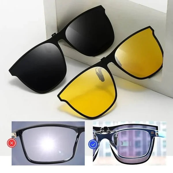 Übergroße Clip-On Flip-Up Sonnenbrille - Polarisierte UV400 Sonnenbrille
