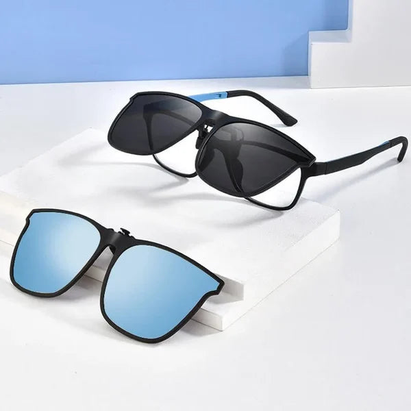 Übergroße Clip-On Flip-Up Sonnenbrille - Polarisierte UV400 Sonnenbrille