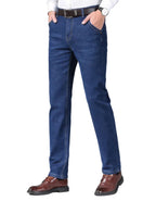 Straight-Jeans aus schwerem Denim - Mittlere Taille mit mittlerer Waschung
