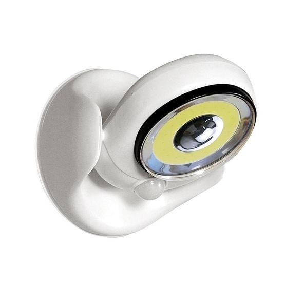 LED Garden Sensor Light - Plastic Outdoor Wall Light White 124mm