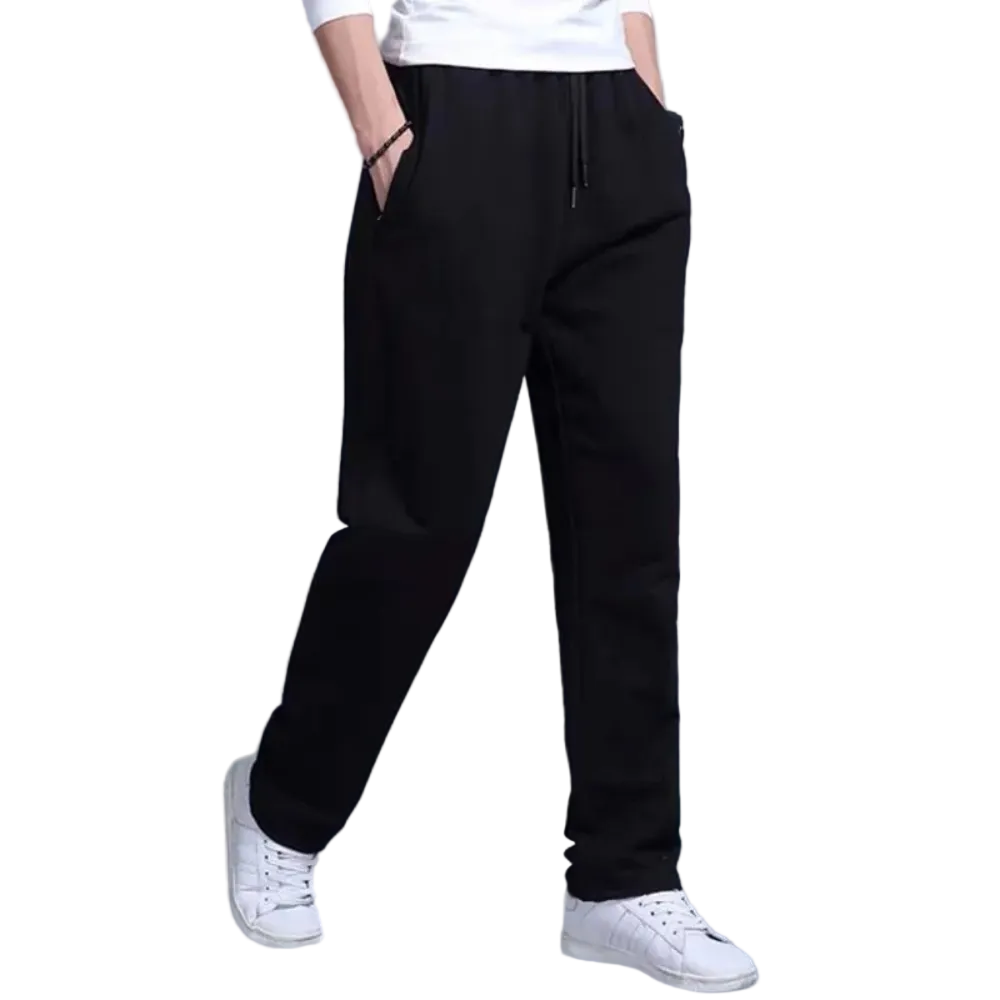 Loose jogging pants - cotton sweatpants with elastic waistband