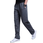 Loose jogging pants - cotton sweatpants with elastic waistband