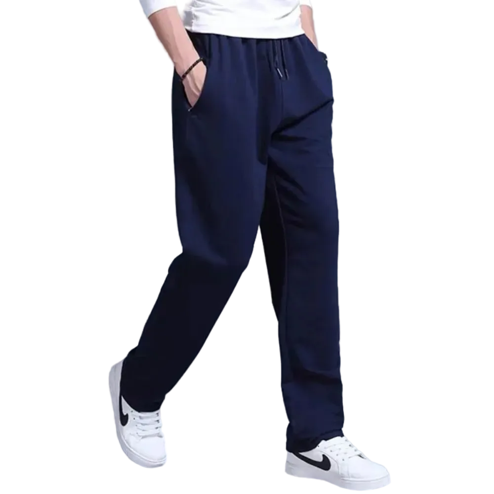 Loose jogging pants - cotton sweatpants with elastic waistband