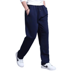 Loose jogging pants - cotton sweatpants with elastic waistband