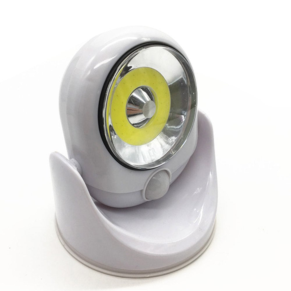 LED Garden Sensor Light - Plastic Outdoor Wall Light White 124mm