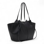 Minimalistische Tote Bag - PU Schultertasche mit Reißverschluss