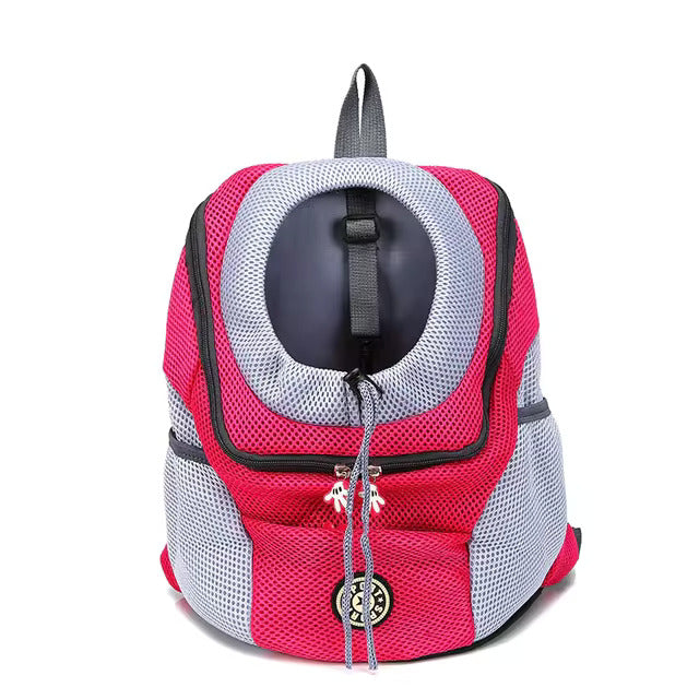 Tragbarer Haustier-Rucksack aus PVC und Mesh - Transporttasche für Haustiere