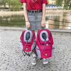 Tragbarer Haustier-Rucksack aus PVC und Mesh - Transporttasche für Haustiere