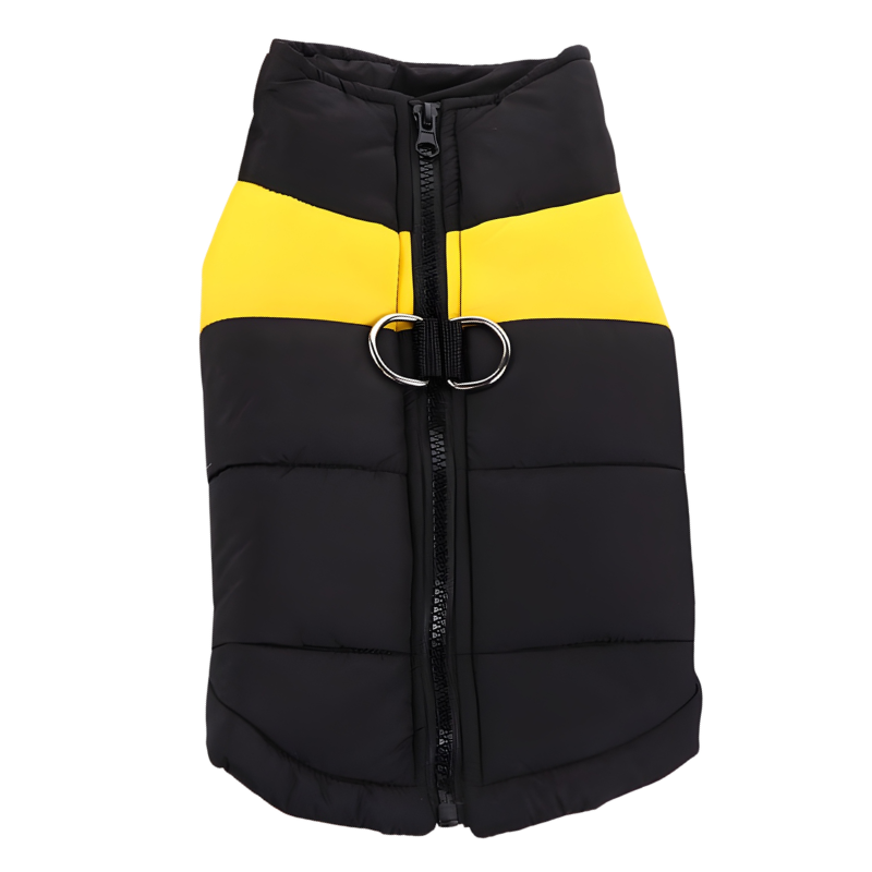 Dog Jacket for Autumn and Winter - Solid Color Polyester Dog Coat
