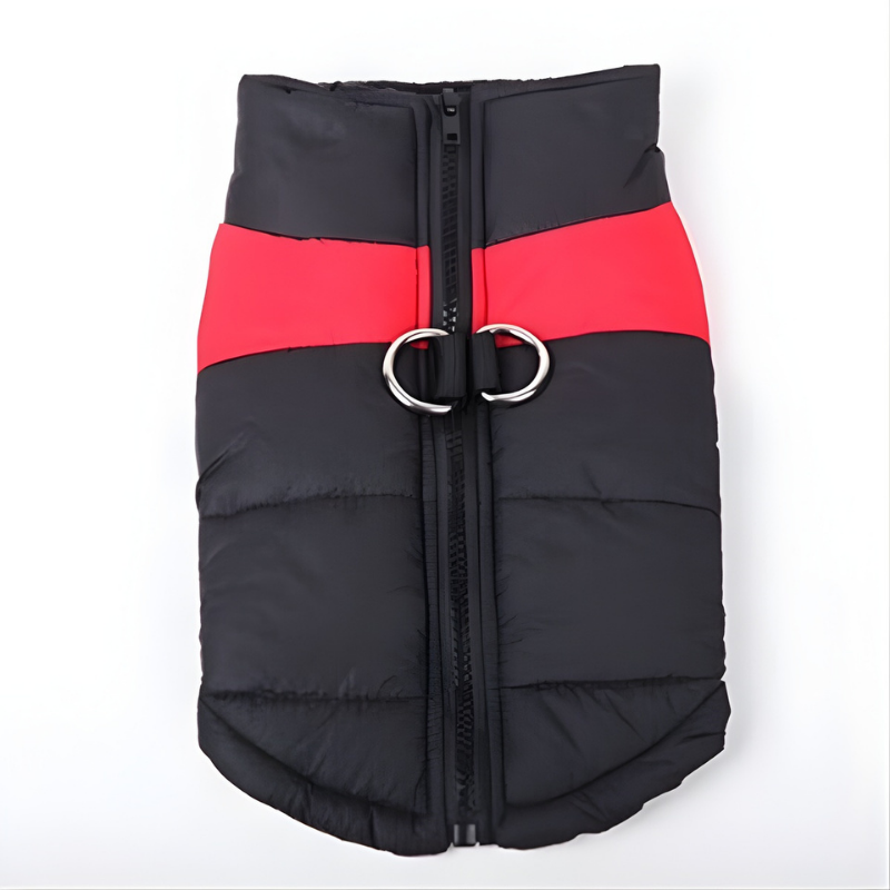 Dog Jacket for Autumn and Winter - Solid Color Polyester Dog Coat