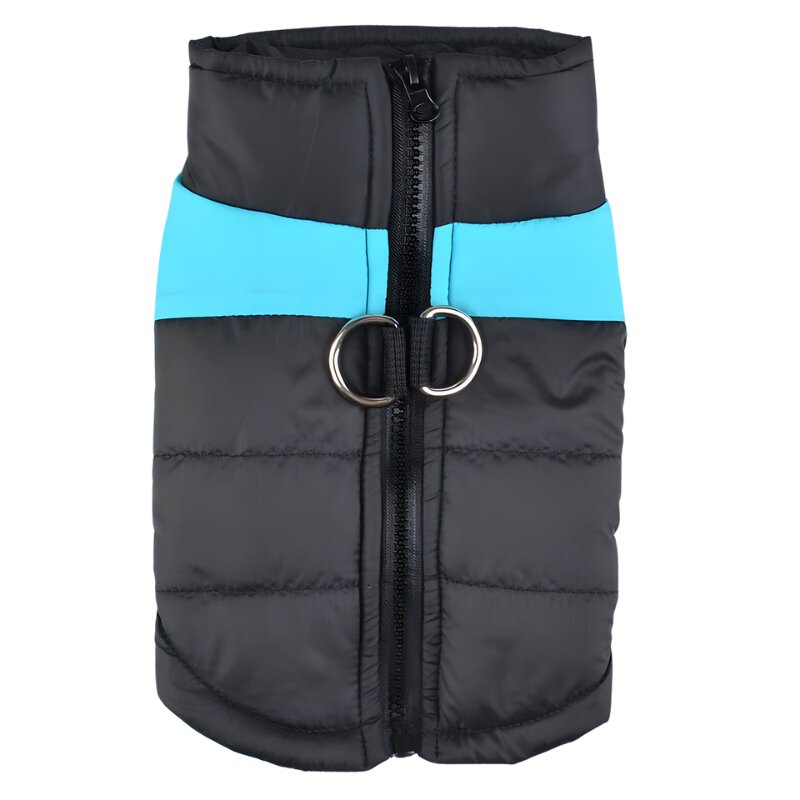 Dog Jacket for Autumn and Winter - Solid Color Polyester Dog Coat