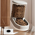 Automatic Food and Water Dispenser Set - Indoor Feeder for Dogs and Cats