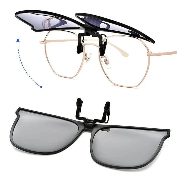 Übergroße Clip-On Flip-Up Sonnenbrille - Polarisierte UV400 Sonnenbrille
