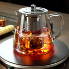 Borosilikat Glas Tee Set 400–1350ml - Glas Teekanne Mehrgrößen