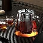 Borosilikat Glas Tee Set 400–1350ml - Glas Teekanne Mehrgrößen