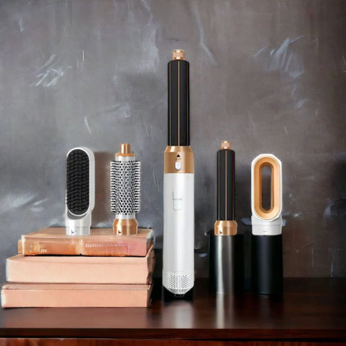 5-in-1 Haarstyler Föhn - 1000W Locken & Glättsystem