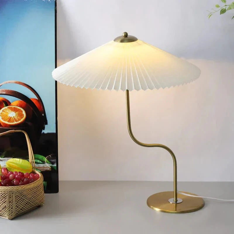 LED table lamp made of metal - table light with 3000K warm white light